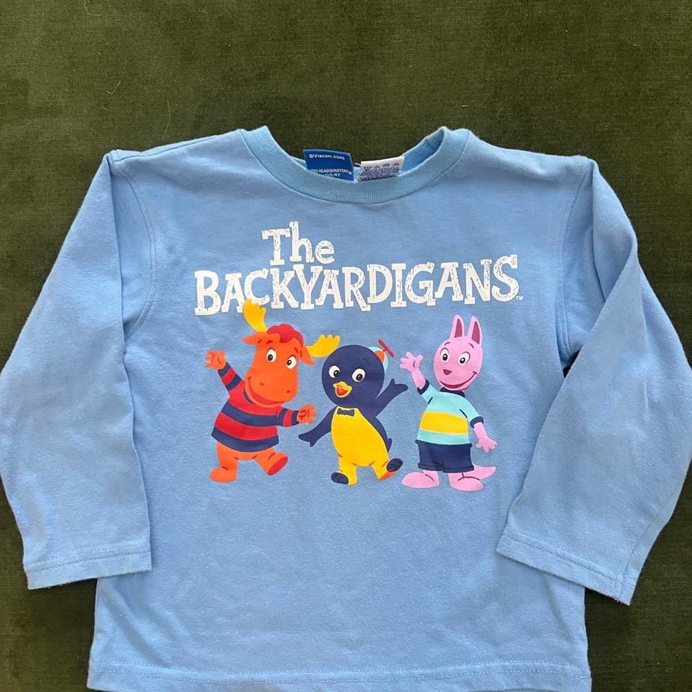 Kids Headquarters Blue Long Sleeve Tee with Backyardigans Graphic